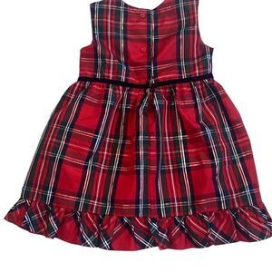 Wonder Nation GUC Girls Christmas Dress Red Classic Festive Gingham Plaid 3T